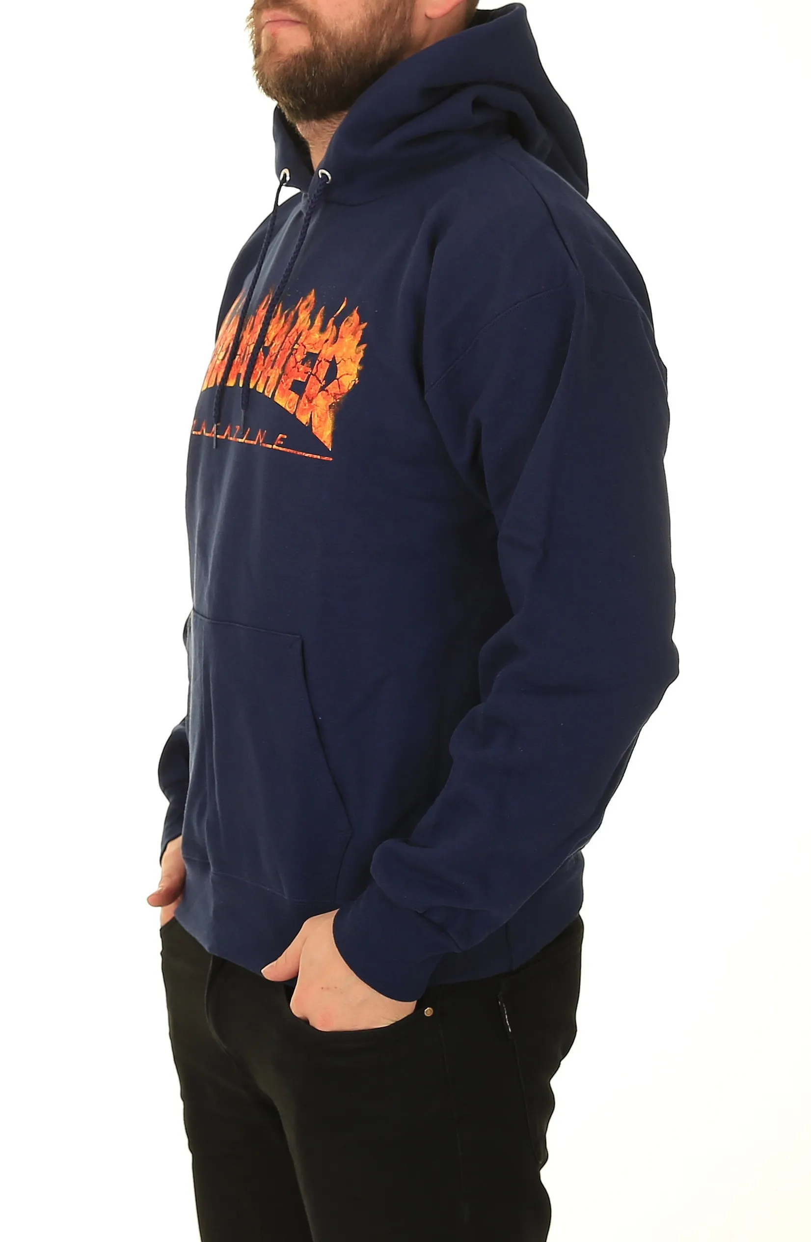 sudadera Thrasher Inferno Hood - Navy Blue - men´s