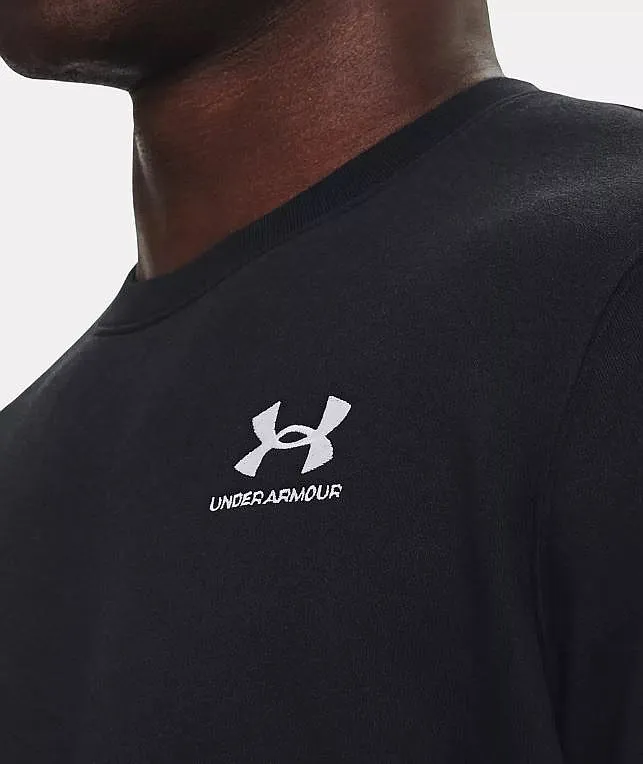 sudadera Under Armour Essential Fleece Crew - Black/White - men´s