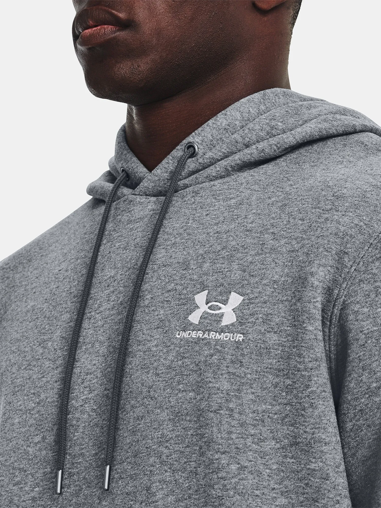 sudadera Under Armour Essential Fleece - Pitch Gray Medium Heather - men´s