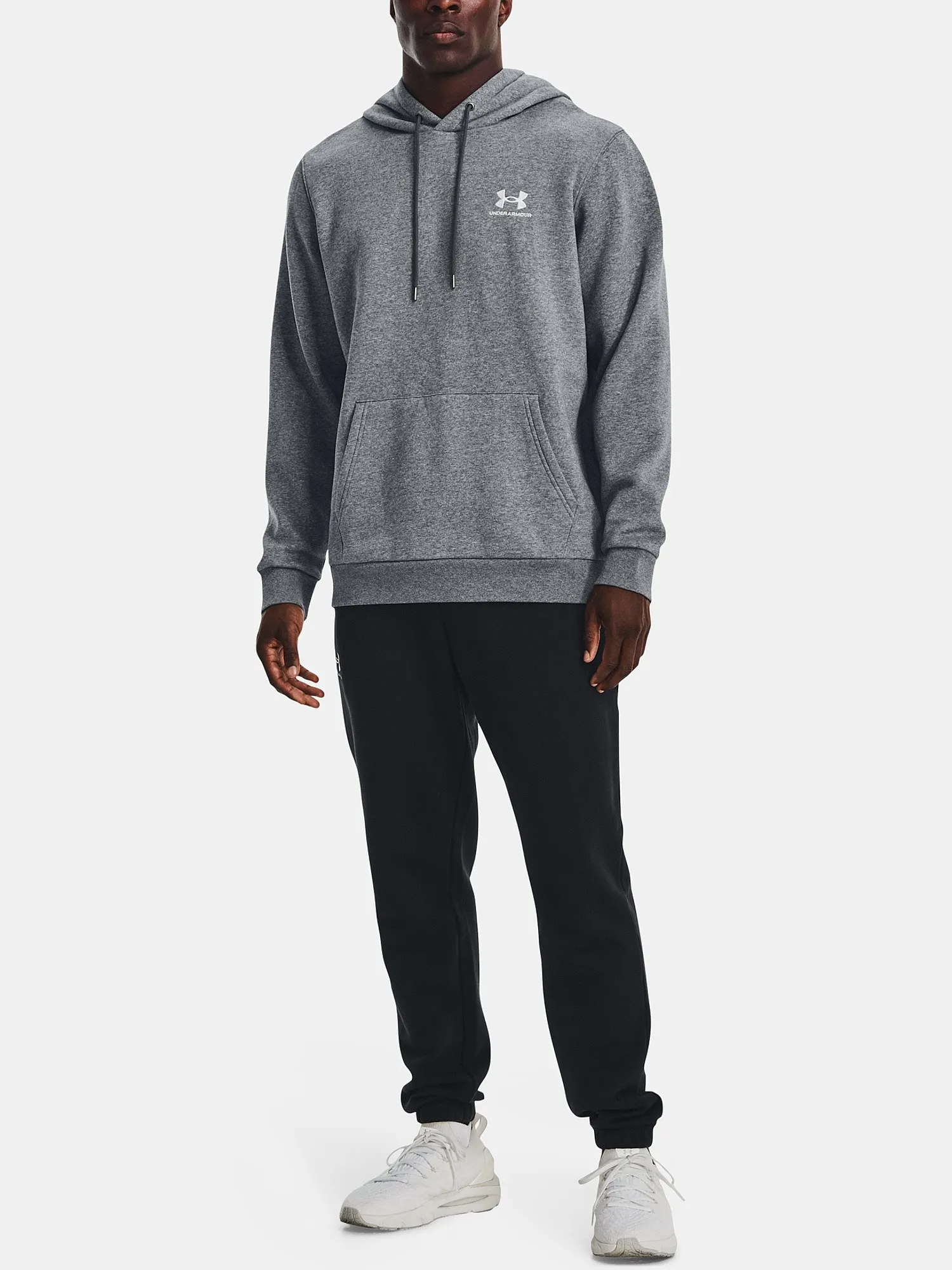 sudadera Under Armour Essential Fleece - Pitch Gray Medium Heather - men´s