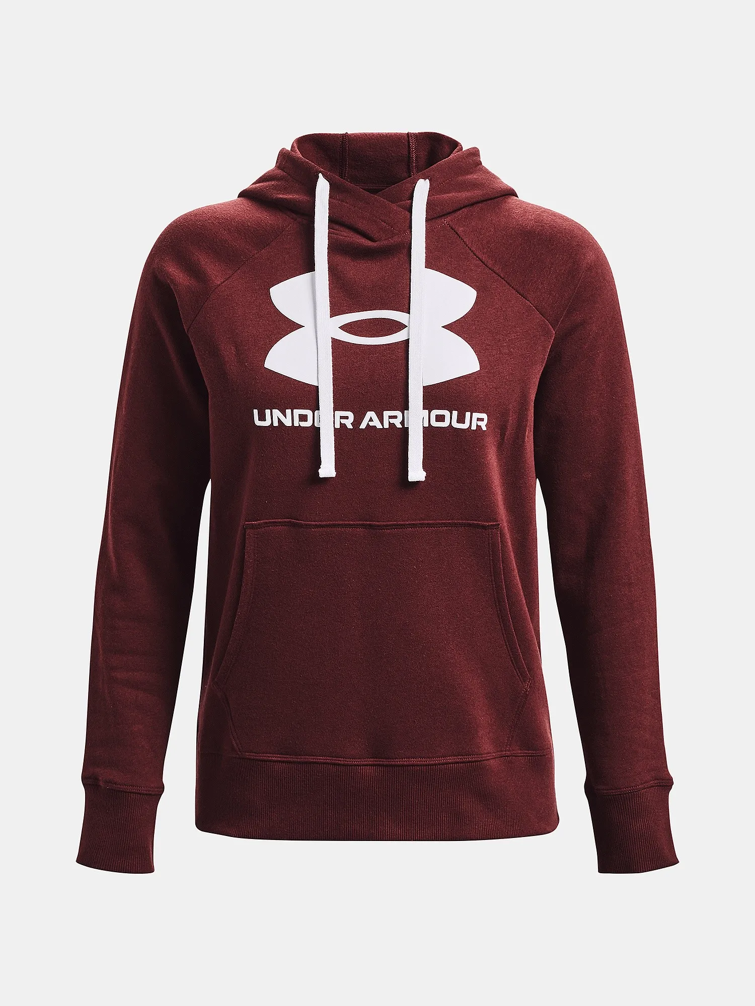 sudadera Under Armour Rival Fleece Logo - Chestnut Red/White - women´s