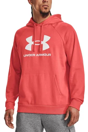 sudadera Under Armour Rival Fleece Logo - Venom Red/White - men´s