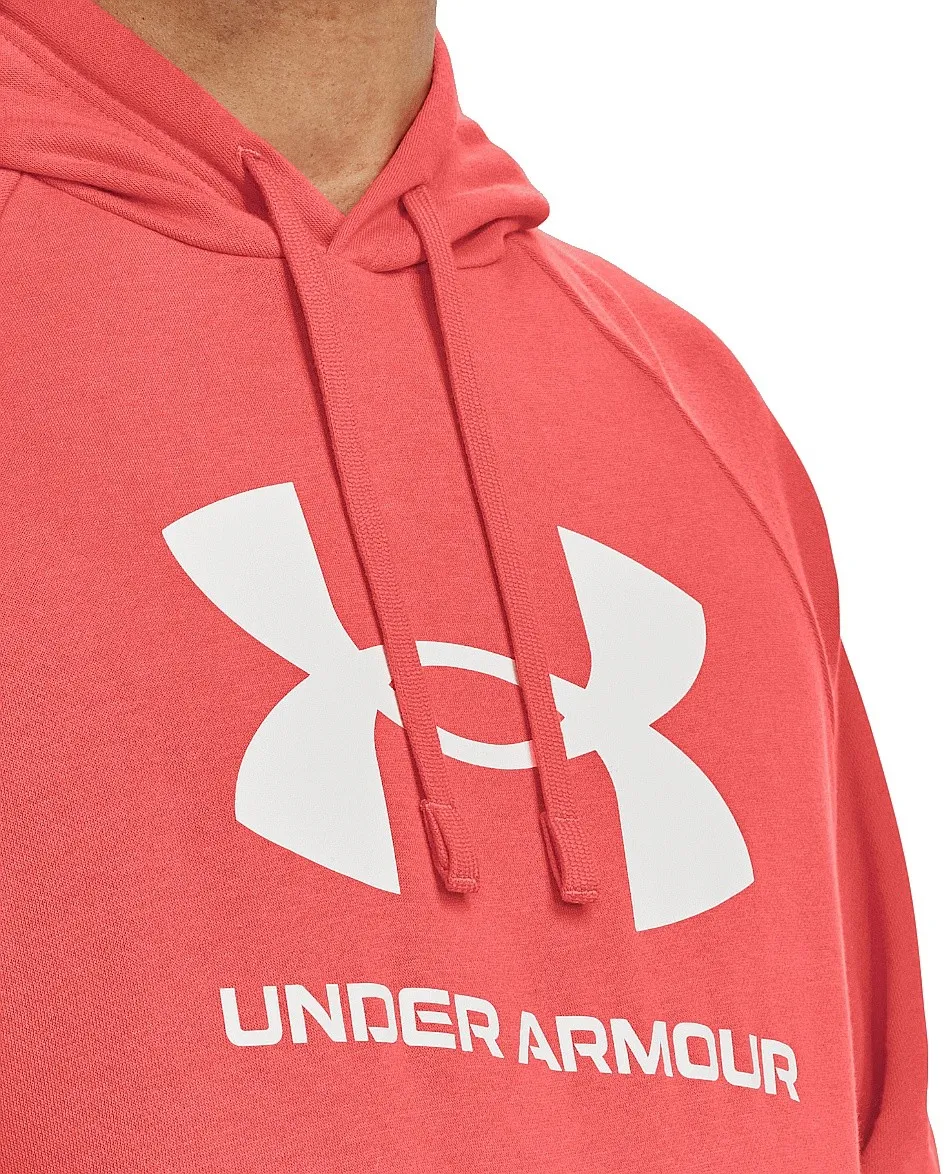 sudadera Under Armour Rival Fleece Logo - Venom Red/White - men´s