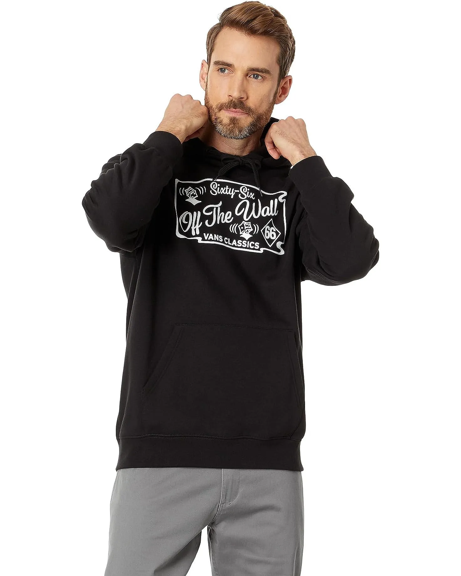 sudadera Vans Diced Pollover - Black - men´s