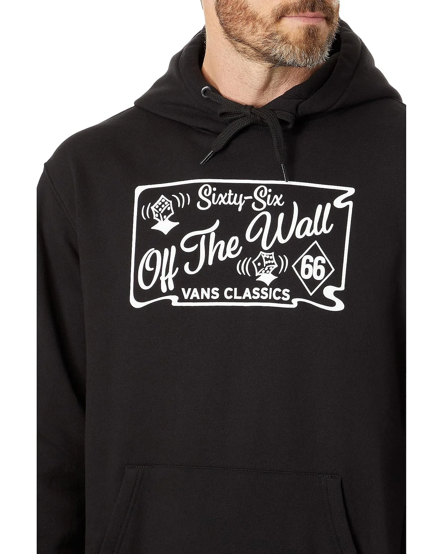 sudadera Vans Diced Pollover - Black - men´s