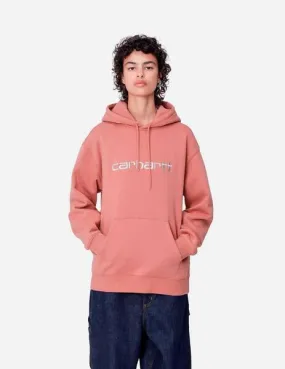 Sudadera W' HOODED CARHARTT - Dusty Rose / Moonbea