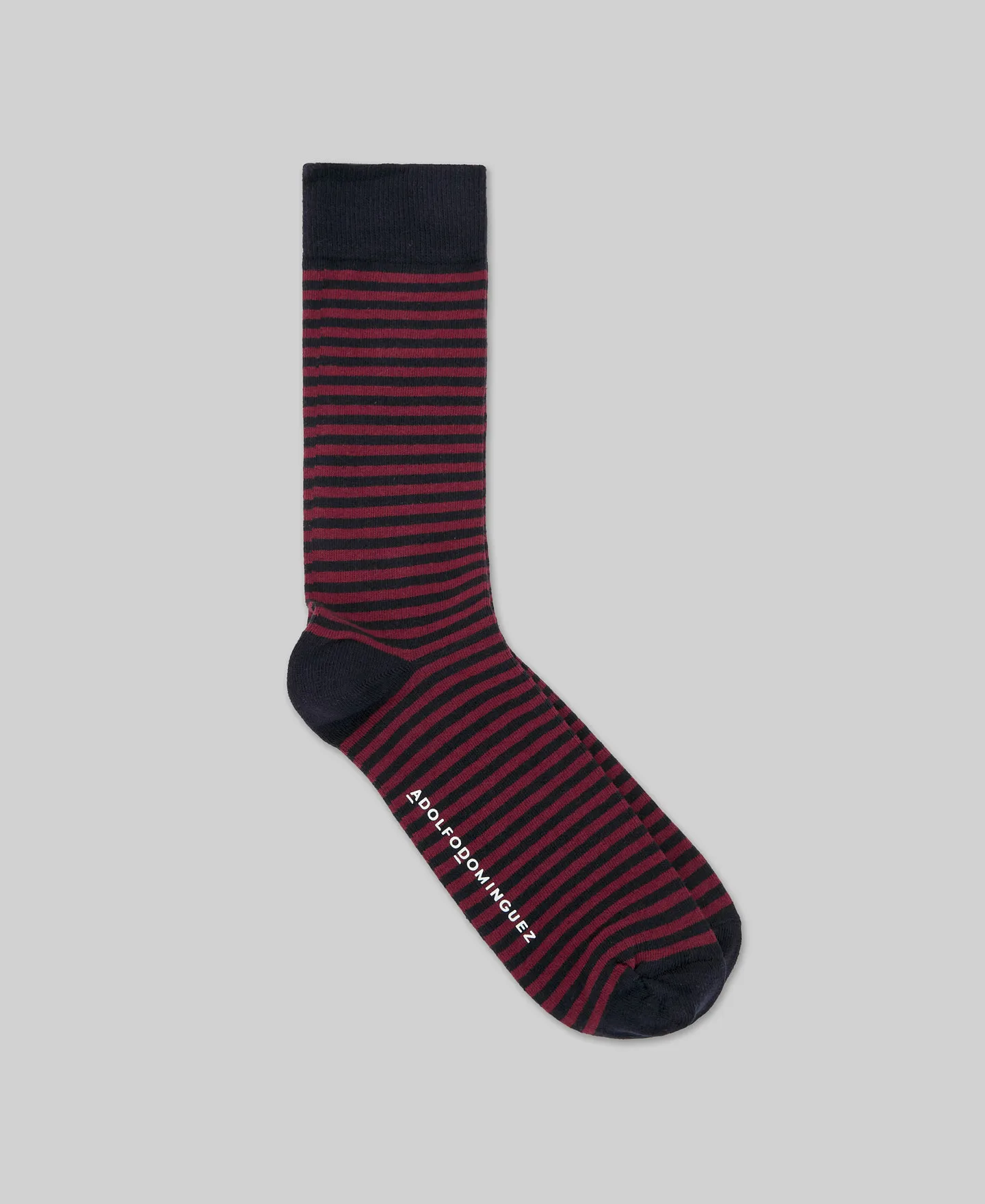 Two-tone striped socks man