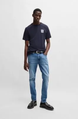 Vaqueros extra slim fit de denim elástico azul