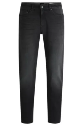 Vaqueros Maine regular fit en tejido denim superelástico negro