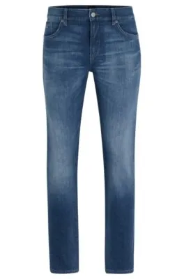 Vaqueros slim fit en denim azul italiano