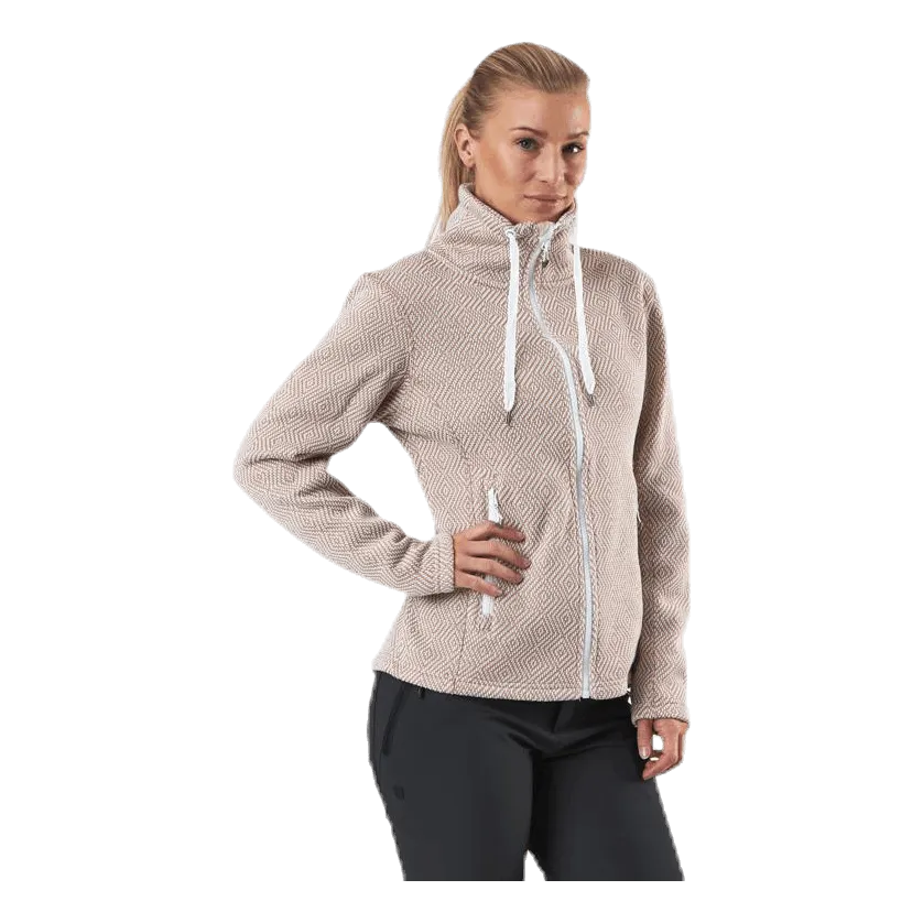 Weather Report Freida Melange Fleece Jacket Beige